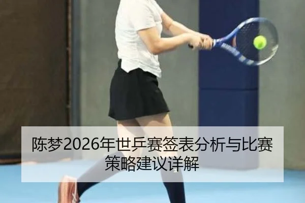 陈梦2026年世乒赛签表分析与比赛策略建议详解