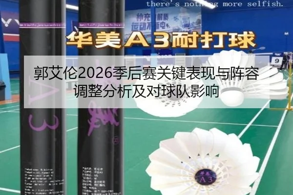 郭艾伦2026季后赛关键表现与阵容调整分析及对球队影响